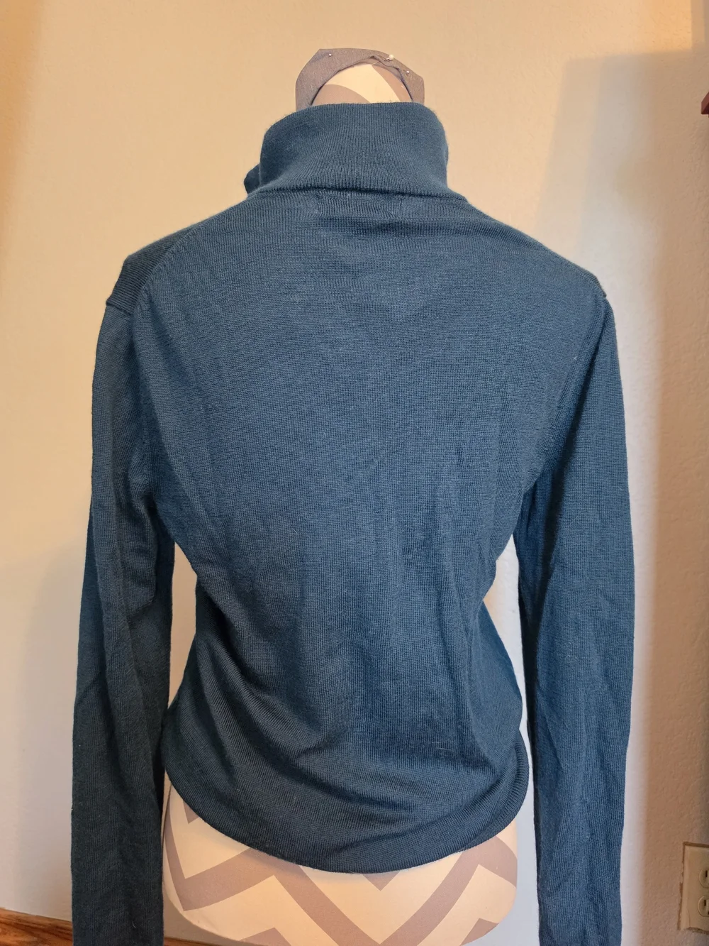 Banana Republic Dark Teal Zip-Neck Men's Sweater